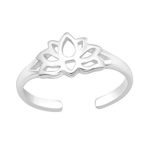 Zehenring Lotus: Zehring Silber 925 „Lotusblume“