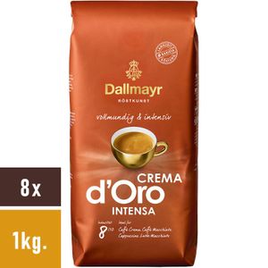 Dallmayr Crema d'Oro Intensa Kaffeebohnen 8x1kg.