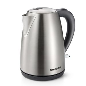 Tescoma Grandchef 677816 Schnurloser Wasserkocher, Edelstahlgehäuse, 1,7 l FÃ1/4llmenge, 2200 Watt, 360° Sockel, Kalkfilter, Abschaltautomatik