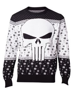 Marvel Jumpers Marvel - Punisher X-mas Men's Jumper Black-S