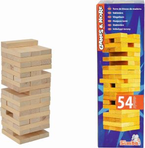 Simba Toys 106125033 Games & More Wackelturm Holz
