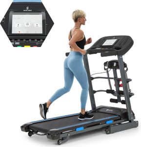 Capital Sports Pacemaker F120 Laufband für Zuhause Klappbar Elektrisch Treadmill Laufbahn Walking Pad, max. 12 km/h, LowNoise-FX Drive Motor, mit oder ohne Massage-Station