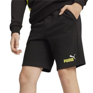 Puma Ess 2 Col Shorts Tr B - puma czarno-limonkowy połysk, Größe:116