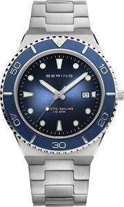 Bering Bering Damen Analoguhr Blau Silber 18940-707