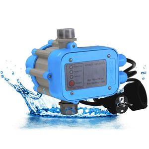 Jopassy Pumpensteuerung Druckschalter Tiefbrunnen Pumpenschalter Hauswasserwerk Automatik blau mit Kabel