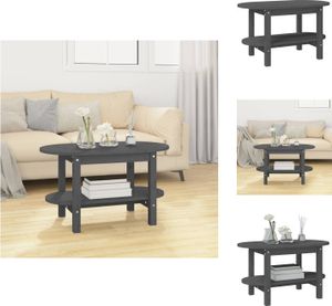 vidaXL Stolik kawowy szary 80x45x45 cm lite drewno sosnowe - Stoliki kawowe