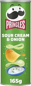 Pringles - Chips Sauerrahm Zwiebel 165gr | Röhre A 165 Gramm | 19 Stücke