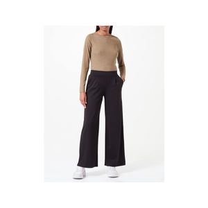 ICHI IHKate Damen Hose Stoffhose Culotte-Hose mit Stretch hoher Elastikbund weiter Schnitt Ziernäthe