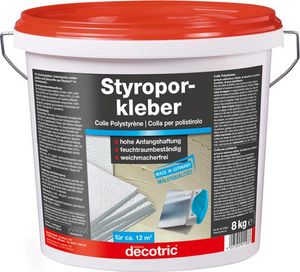 decotric Styroporkleber 8kg Styropor Montage Kleber Montagekleber Klebstoff