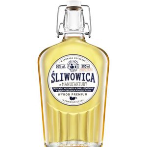 sliwowica z Manufaktury (Sliwowitz) 0,5L | Flavoured Vodka, Pflaumen-Wodka |500 ml | 50% Alkohol | Manufaktura Wódki | Geschenkidee | 18+