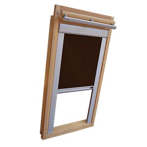 Verdunkelungsrollo für VELUX Dachfenster VL Y/VU Y/VKU - Y45 - Farbe dunkelbraun
