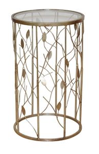 Beistelltisch / Blumenständer Antik Goldfarben
