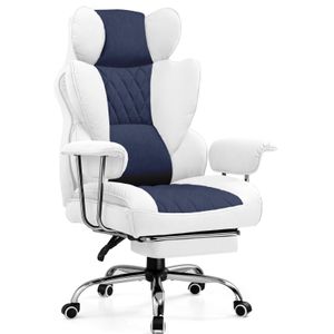 GTPLAYER Gaming Stuhl, Gamer Stuhl, Ergonomischer Bürostuhl mit Fußstütze verstellbare Lenden und Kopfkissen, Gaming Chair Gepolstert, Gaming Sessel