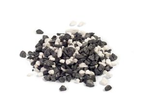 Marmorkies 8/16mm Schwarz Weiß  Pandasplitt Pfeffer und Salz 25kg