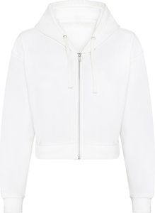 Just Hoods Damen Fashion Cropped Zoodie JH065 arctic white XL