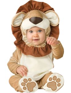 Löwen-Babykostüm Tierkostüm für Babys beige-braun