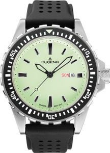 Dugena Herren-Armbanduhr Divers Friend, Quarz, Edelstahl, Mineralglas, 20 bar
