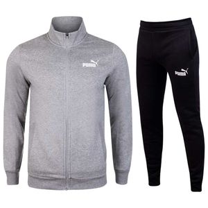 Puma Clean Sweat Suit Fl - średni szary wrzosowy, Größe:M