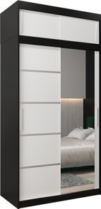 Kleiderschrank, Schiebetürenschrank Schlafzimmer, Schrank VERONA 2 120 mit Aufsatz, Höhe 240 cm