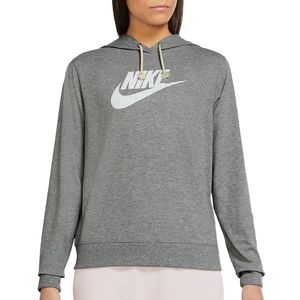 Nike Gym Vintage Kapuzenpullover Damen , Farbe:Grau, Größe:M