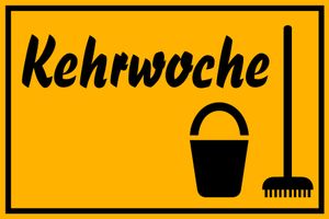 Schild Kehrwoche 30x20cm