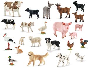 Schleich - Tierfiguren - Bauernhof-Set mit 23 Tieren Sammelfiguren Spielfiguren