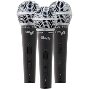 Stagg SDM50-3, sada dynamických mikrofónov