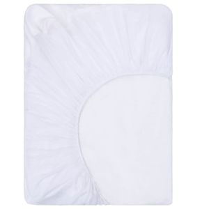 Hommie® Spannbettlaken 2 Stk. Wasserdicht Baumwolle 100x200 cm Weiß - Gewicht:1,04