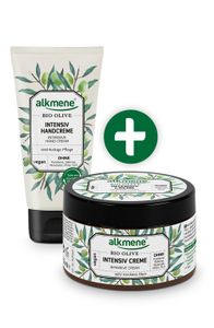 alkmene Intensiv Creme & Handcreme mit Bio Olive - Körpercreme & Handcreme für sehr trockene Haut - Intensivcreme vegan