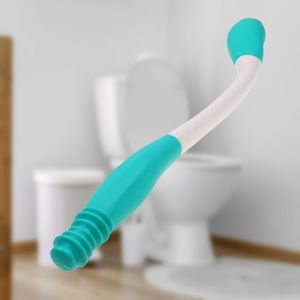 Toilettenhilfe bequemer einfacher Operation Kunststoff Flexibler langes Griff Gewebegriff für Zuhause