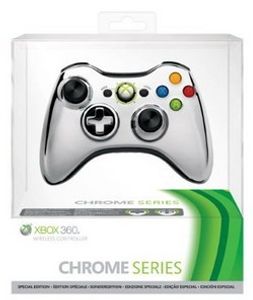 Microsoft Xbox 360 Special Edition Chrome Controller, Gamepad, Xbox 360, Analog / Digital, D-pad, Kabellos, 2,4 GHz