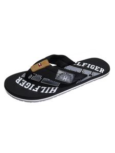 Tommy Hilfiger Pánske topánky Essential TH Beach Sandal Black, veľkosť topánok:44