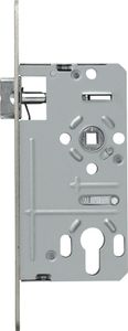 ABUS Einsteckschloss PZ2 universal S für Wohnungstüren (DIN L/R) silber, 58393