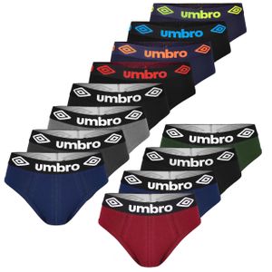 UMBRO slipy męskie 12-pak XXL majtki męskie bawełna dopasowanie Oddychające, XXL