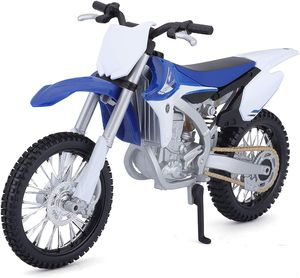 Maisto 5-13021 - Modellmotorrad - Yamaha YZ450F (weiß-blau, Maßstab 1:12)