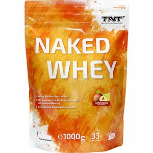 TNT Naked Whey Protein Konzentrat mit Laktase 1000g Haselnuss