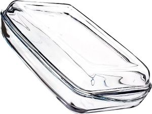 Pasabahce 59009 Borcam – Auflaufform Servierform und Backform rechteckig aus Glas mit Deckel
