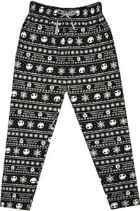 Nightmare Before Christmas - pánské pyžamové kalhoty NS6215 (L) (černá/bílá)