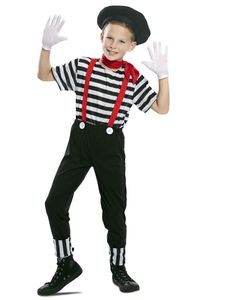 Pantomime Kostüm Clown Fabrice für Kinder