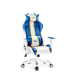 Diablo X-One 2.0 Gaming Stuhl für Kinder Bürostuhl Schreibtischstuhl Verstellbare Armlehnen Ergonomisches Design Nacken/-Lendenkissen Farbe: Aqua Blue, Größe: Kids