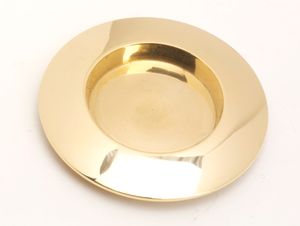 Kerzenhalter Messing Gold poliert für Ø 60 mm Kerzen, Taufkerzen, Hochzeitkerzen, Anlasskerzen