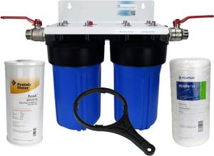 Hauswasserfilter Brunnenfilter 10' Big Blue Pentek Doppel - Sediment - Eisen