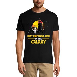 Herren Grafik T-Shirt Der beste Softball-Vater der Galaxis - Zeit für die Familie – Best Softball Dad In The Galaxy - Family Time – Öko-Verantwortlich