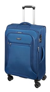 d&n Travel Line 6454 blau Reisetrolley Gr. S 35 Liter Volumen Reise Koffer