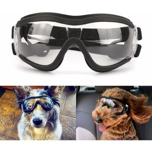 Hundebrille Schutzbrille für große und mittelgroße Hunde – transparent