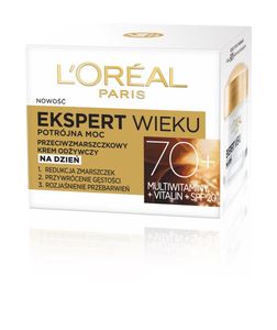 L'Oreal Paris Ekspert Wieku 70+ Przeciwzmarszczkowy krem odżywczy na dzień, 50ml