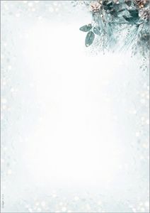 SIGEL DP424 Weihnachts-Motiv-Papier "Eucalyptus magic" - grün, weiß, braun - 90 g/m² - A4 - 100 Blatt SIGEL DP424 Weihnachts-Motiv-Papier "Eucalyptus magic" - grün, weiß, braun - 90 g/m² - A4 - 100 Blatt