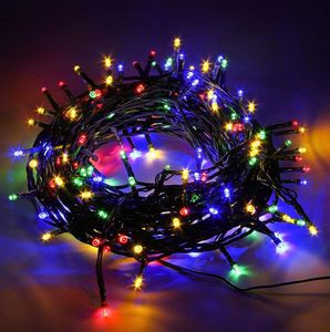 300 LED Lichtervorhang Eisregen Lichterkette Weihnachtsbeleuchtung Innen/Außen 11520, Farbe:Multikolor