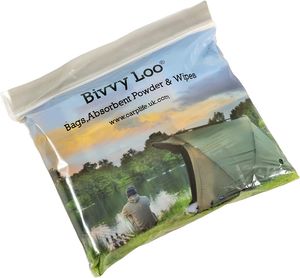 ​Zubehör für Bivvy Loo Camping Toilette 40 biologisch abbaubare Tücher +12 biologisch abbaubare Pulverbeutel zur Unterstützung bei flüssigen Abfällen
