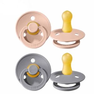 BIBS Colour Schnuller 2er-Pack, BPA-frei, Kirschform Nippel. Naturkautschuk / Latex, Hergestellt in Dänemark. Größe 1 (0-6 Monate), Cloud / Blush